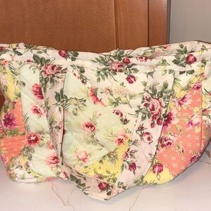 Floral Patchwork Tote Bag